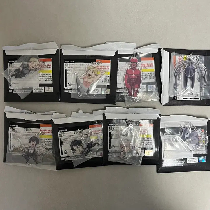 [BUNJANG] Attack on Titan Ichiban Kuji "Path of Resolve" Acrylic Keychain Full Set / 진격의거인 각자의결의 제일복권 F상 아크릴 키링 풀세트 전종 일괄