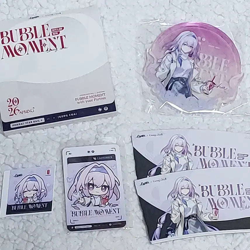 [BUNJANG] Honkai: Star Rail Castoris Collab Cup Holder, Photocard, Sticker, Acrylic Coaster Set / 붕괴 스타레일 공차 콜라보 카스토리스 코스타
