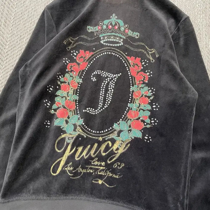 [BUNJANG] Vintage Juicy Couture Velour Zip-Up Hoodie / 빈티지 juicy couture 쥬시 꾸뛰르 벨루어 후드 집업