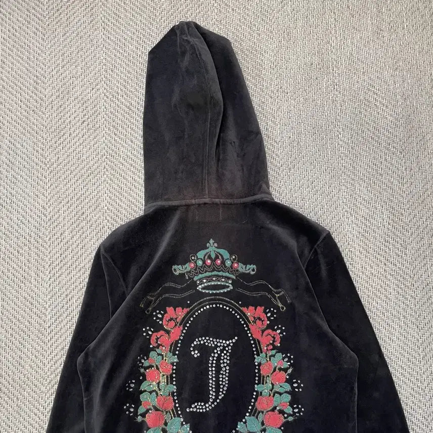 [BUNJANG] Vintage Juicy Couture Velour Zip-Up Hoodie / 빈티지 juicy couture 쥬시 꾸뛰르 벨루어 후드 집업