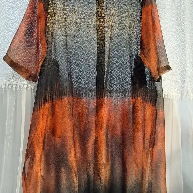 [BUNJANG] See-Through Oval Cardigan (One Size) / 시스루 오부롱가디건,프리