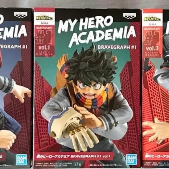 [BUNJANG] My Hero Academia Brave Graph Set 3 Types Bundle (Sealed) / (택포12/미개봉) 나히아 브레이브 그래프 3종 일괄 히로아카