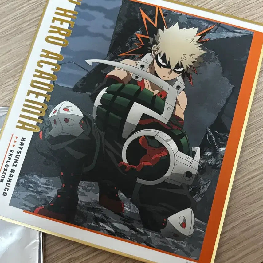 [BUNJANG] My Hero Academia Bakugo Shikishi Art Board / 나의히어로 아카데미아 바쿠고 색지