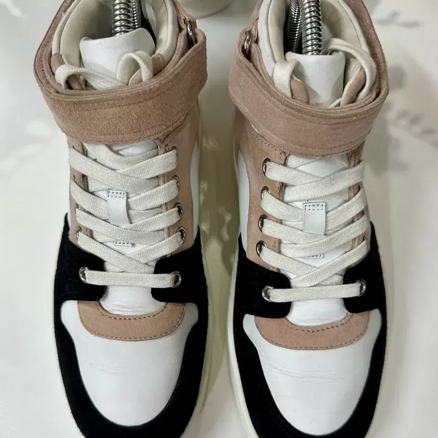 [BUNJANG] Hermès Leather Suede Trim Pink Sneakers Size 37 / 에르메스 핑크 스니커즈 가죽 스웨이드 트림 37