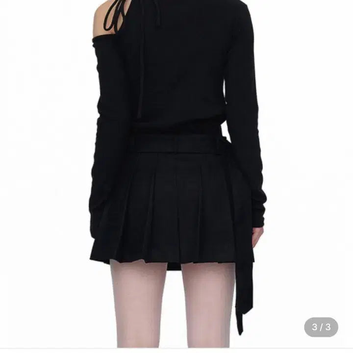 [BUNJANG] Cerric Slit Tie Top - Black / 세릭 TRENCHES SLIT TIE TOP / BLACK cerric