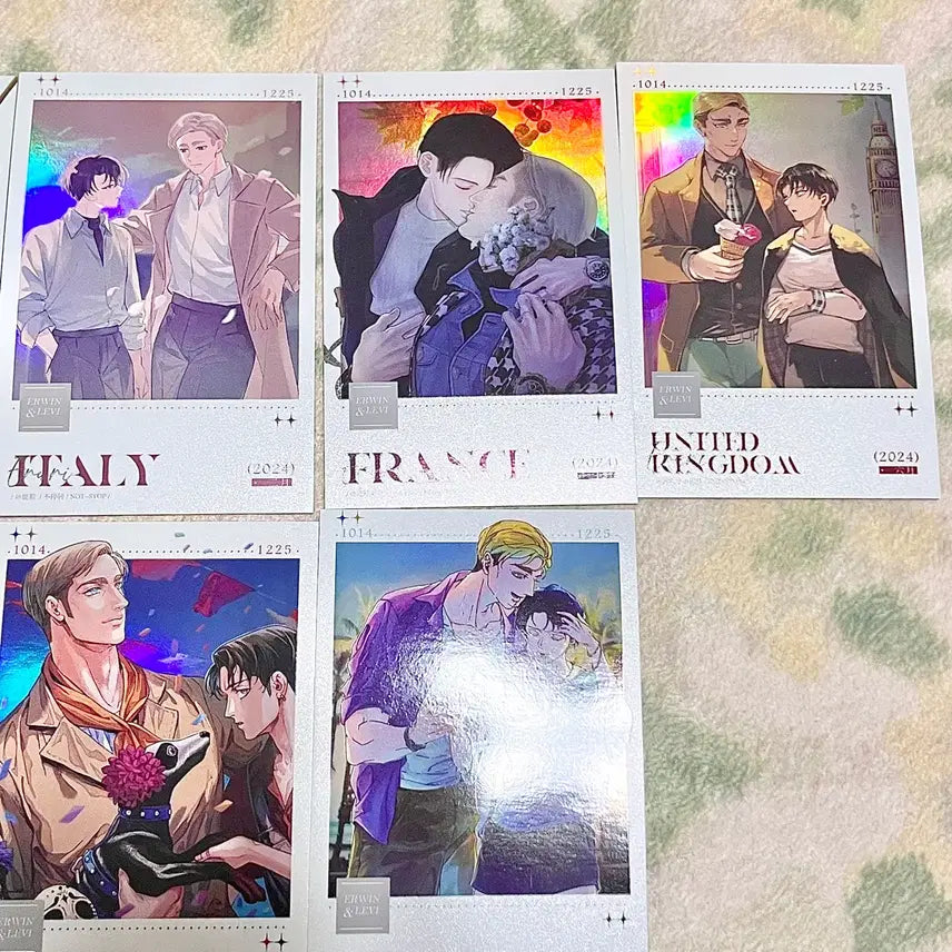 [SOLD OUT] 진격의거인 진격거 에루리 엘빈리바이 비공식 포토카드