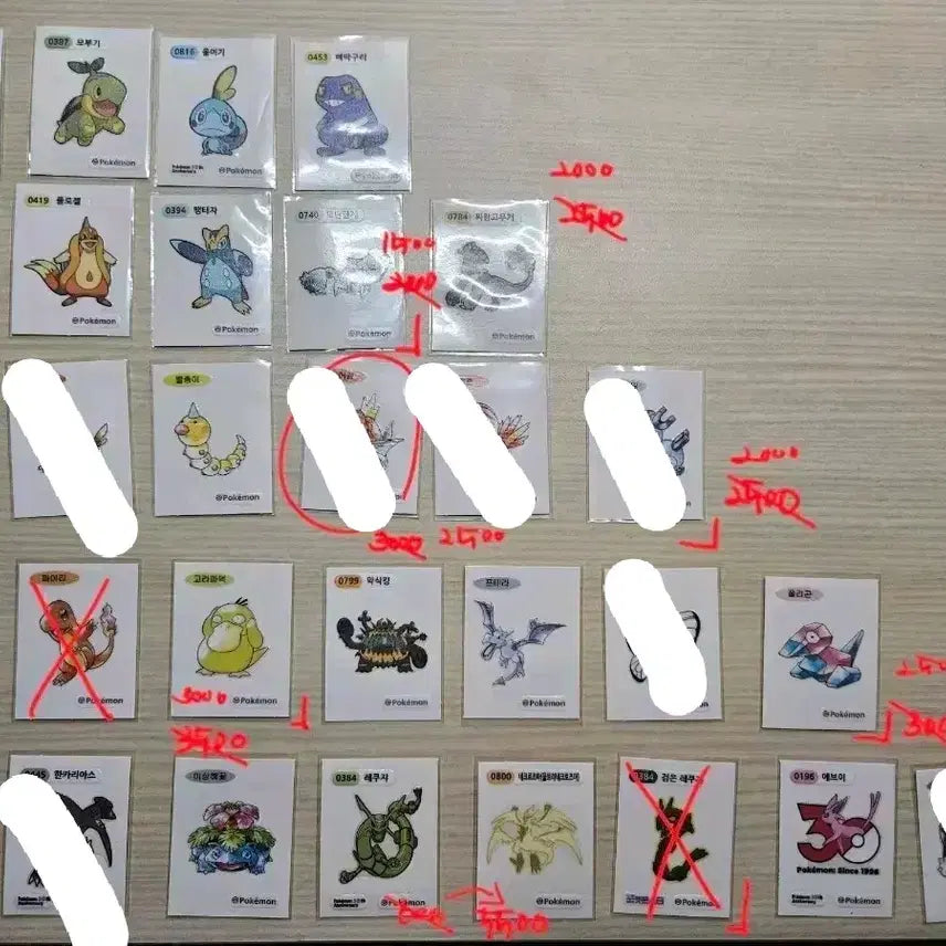 [BUNJANG] Pokemon 30th Anniversary Stickers Collection / 추가 입고) 포켓몬 30주년 띠부씰 모음