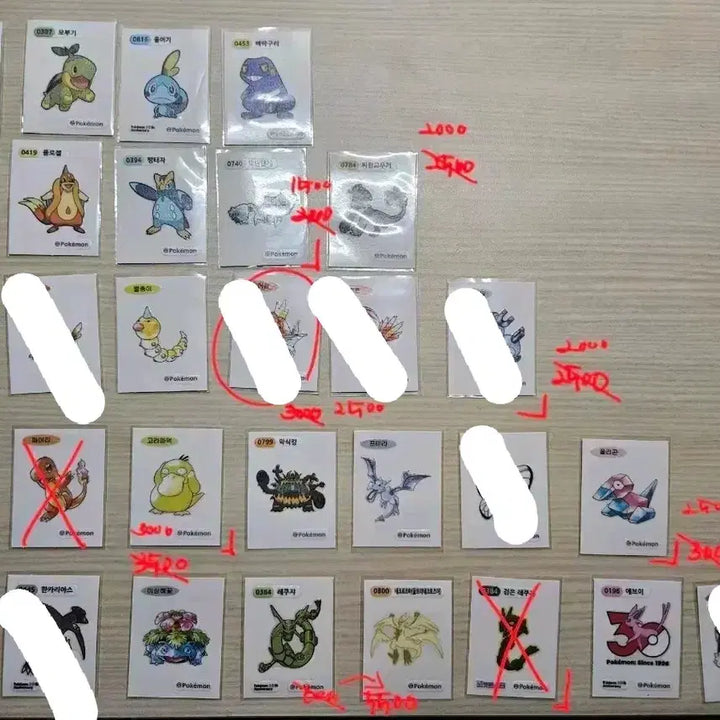 [BUNJANG] Pokemon 30th Anniversary Stickers Collection / 추가 입고) 포켓몬 30주년 띠부씰 모음