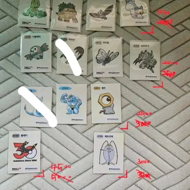 [BUNJANG] Pokemon 30th Anniversary Stickers Collection / 추가 입고) 포켓몬 30주년 띠부씰 모음