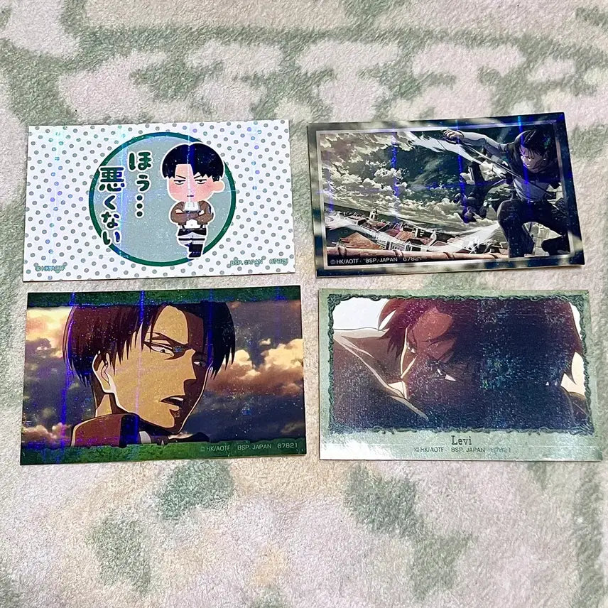 [BUNJANG] Attack on Titan Levi Ackerman Official Sticker Set / 진격의거인 진격거 리바이 아커만 공식 스티커 셋트 쿠지