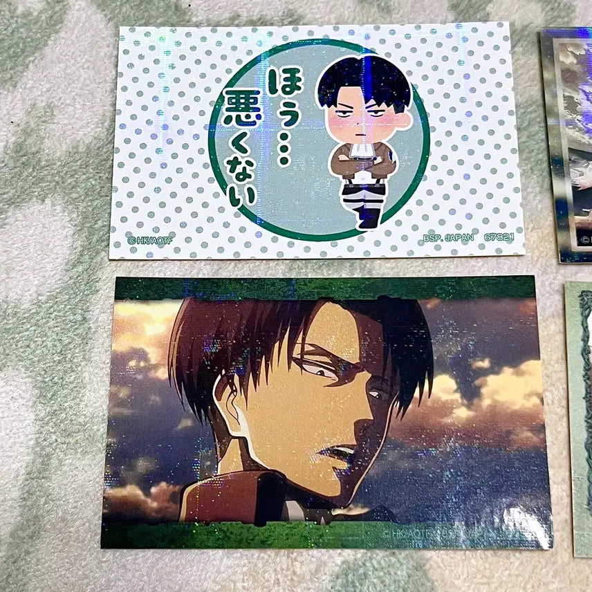[BUNJANG] Attack on Titan Levi Ackerman Official Sticker Set / 진격의거인 진격거 리바이 아커만 공식 스티커 셋트 쿠지