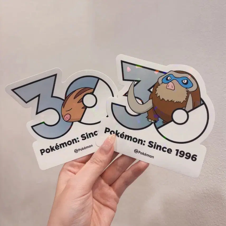 [BUNJANG] Pokemon 30th Anniversary Holographic Stickers (Set) / 꾸꾸리 맘모꾸리 포켓몬 30주년 스티커