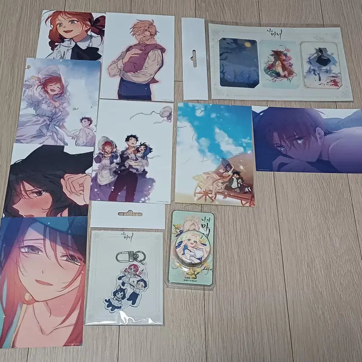 [BUNJANG] My Witch Limited Postcard, Lenticular, Keyring, Grip Tok Bundle Set / 나의마녀 투니크 한정 엽서, 렌티큘러, 키링, 그립톡 일괄 판매
