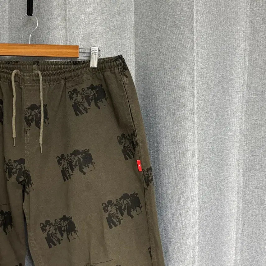 [BUNJANG] Ali Benzon 939 Banding Khaki Work Pants XL / 34-36 알리벤슨 939 밴딩 카키 워크 팬츠 치노 프린팅 XL