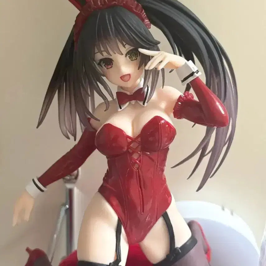 [BUNJANG] Date A Live Kurumi Red Bunny Girl Figure / 데어라이브 쿠루미 레드 바니복 미소녀 피규어