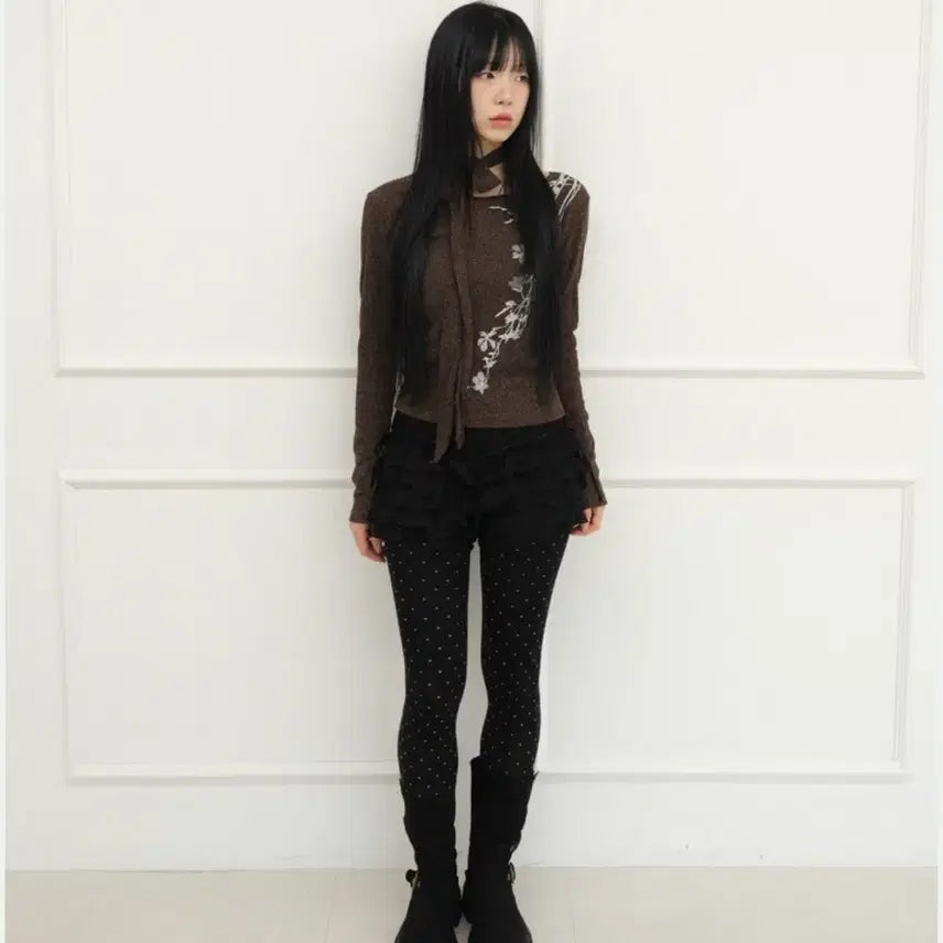 [BUNJANG] Fragfarm Butterfly Butterfly Scarf Long Sleeve T-shirt / 프레그팜 나비바늘꽃 스카프 롱슬리브 티셔츠