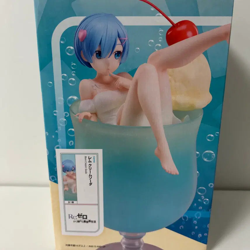 [BUNJANG] Re:Zero Rem Cream Soda SEGA Figure (Sealed) / 미개봉)리제로) 렘 크림소다 엘코코 피규어
