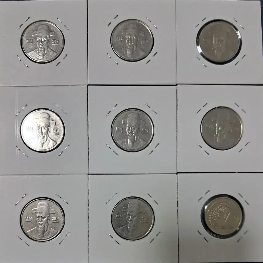 [BUNJANG] 1998 100 Won Coin Bundle (8 Pieces) / 1998년100원 8개 사용제