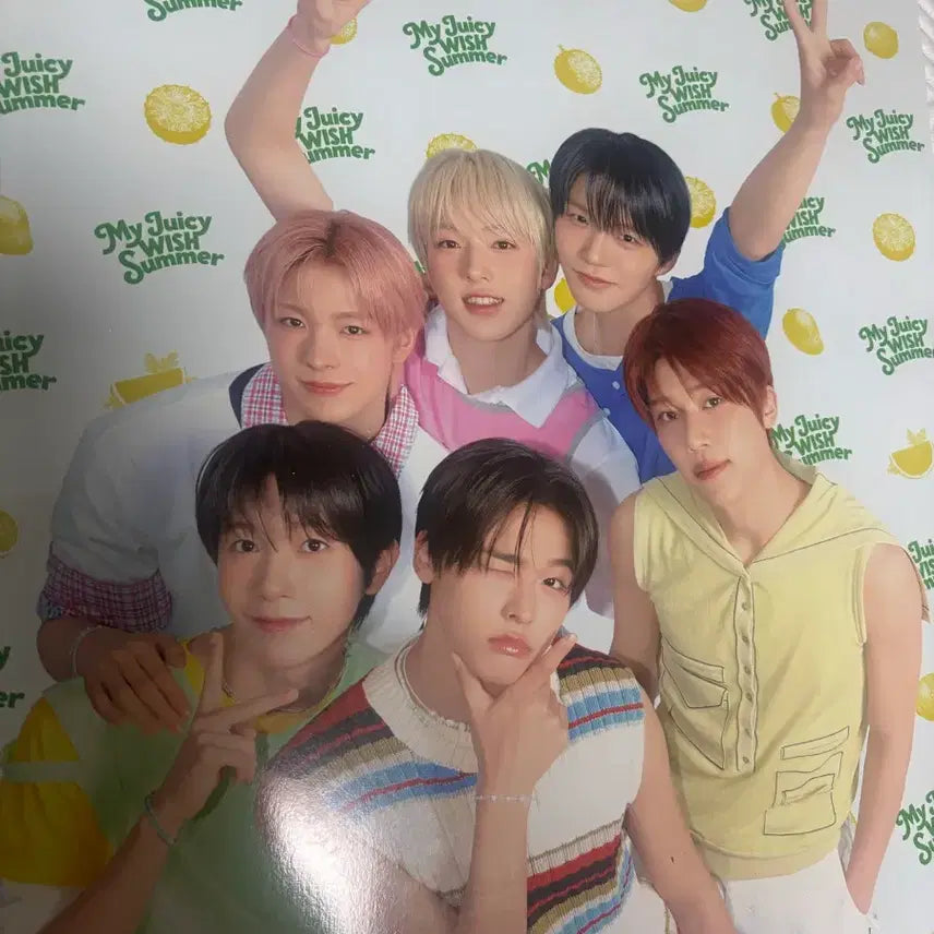 [BUNJANG] NCT NCT WISH Mega Coffee Summer Poster / [새상품] 메가커피 NCT 한정판 엔시티 엔위시 여름 포스터