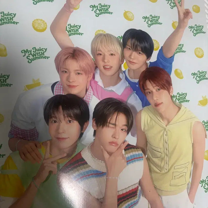 [BUNJANG] NCT NCT WISH Summer Poster / [새상품] 메가커피 NCT 한정판 엔시티 엔위시 여름 포스터