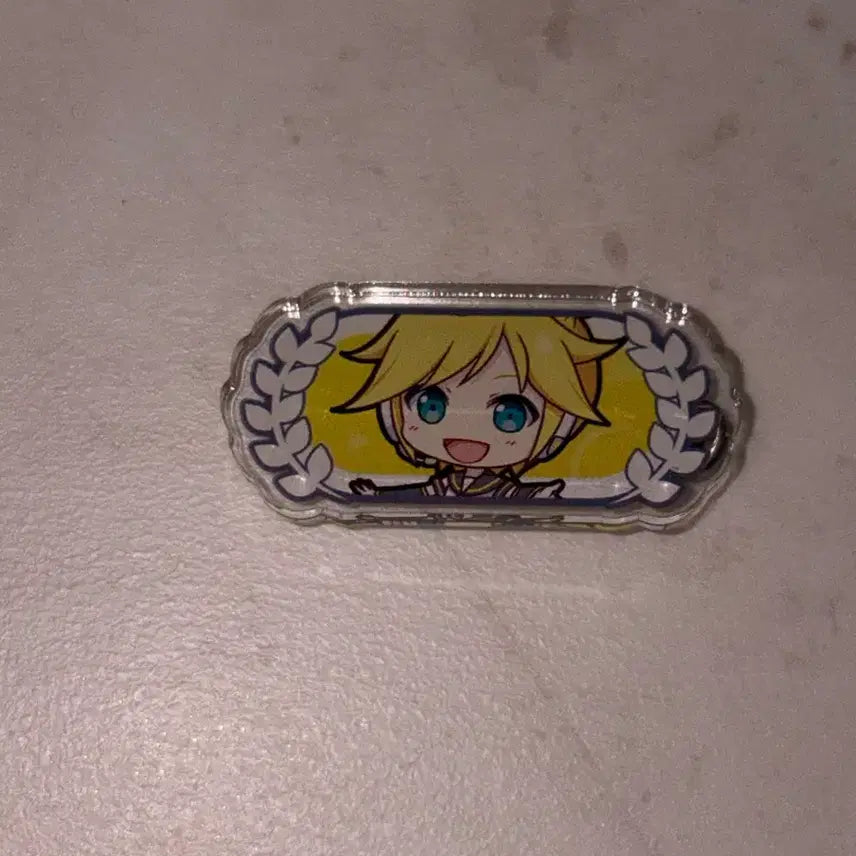 [BUNJANG] Kagamine Len Fan Club Acrylic Badge / 카가미네 렌 팬칭호 아크릴 뱃지