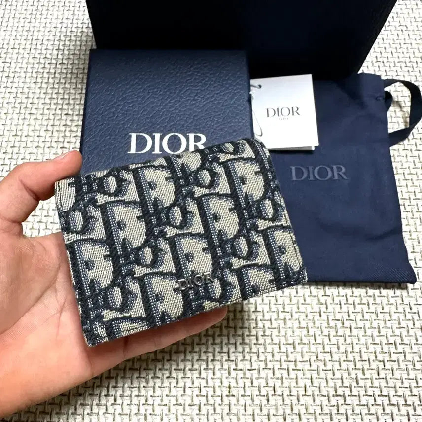 [BUNJANG] Dior 26ss Oblique Business Card Holder Full Set / [OS/새상품] 26ss 디올 오블리크 비지니스 카드홀더 풀구성