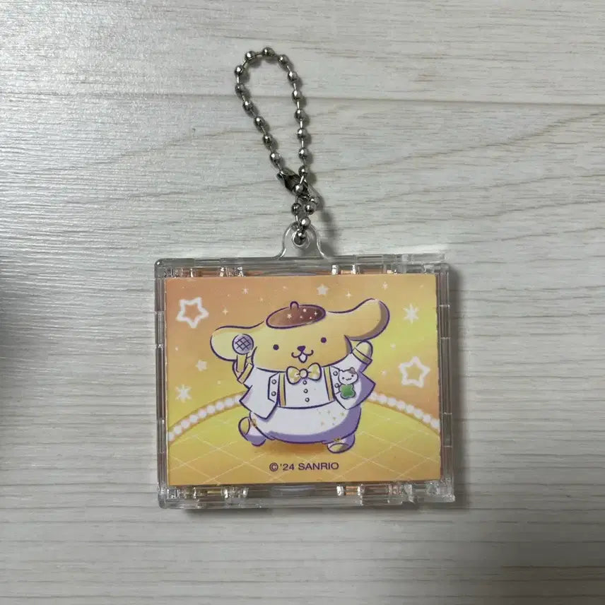 [BUNJANG] Sanrio Pompompurin Random CD Case Keychain (Opened, Displayed) / 산리오 랜덤 CD케이스 키링 폼폼푸린 판매 / 개봉품 / 전시품