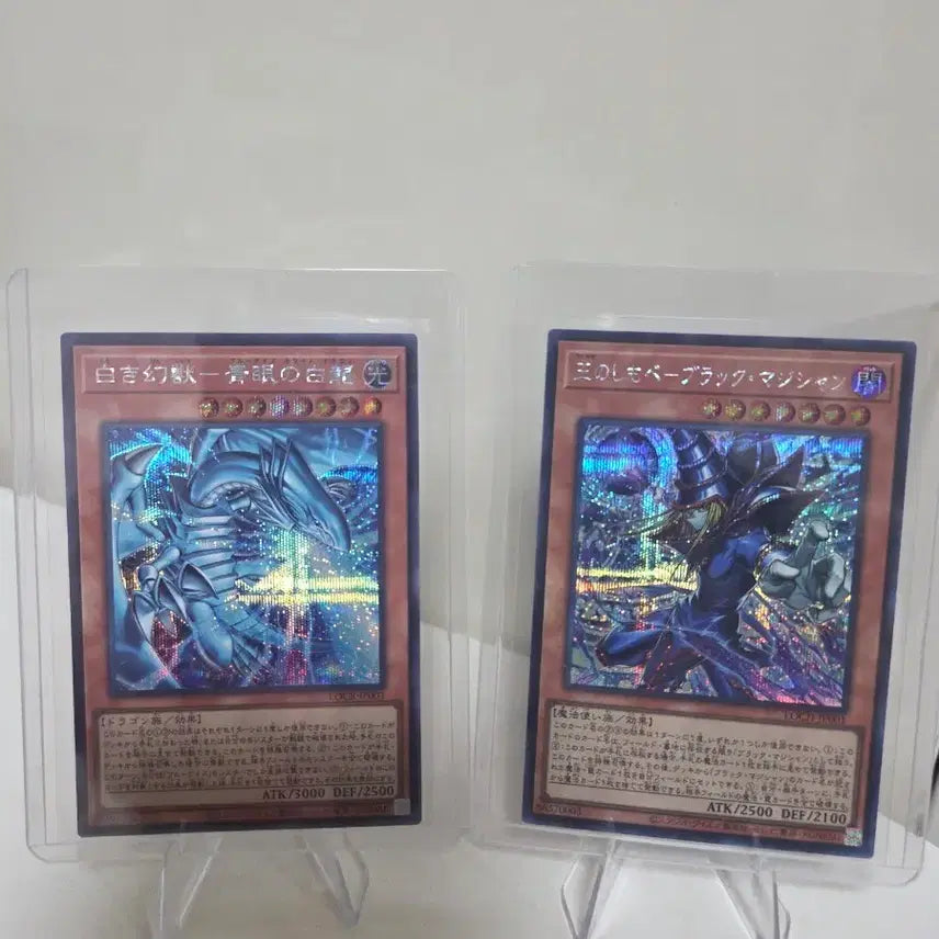 [BUNJANG] Yu-Gi-Oh! Blue-Eyes White Dragon &amp; Dark Magician Japanese Secret Rare Cards / 유희왕 푸른눈의백룡&amp;블랙매지션 일판