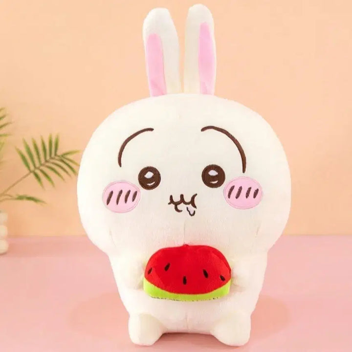 [BUNJANG] Monchichi Watermelon Usagi Plush / 먼작귀 수박 우사기