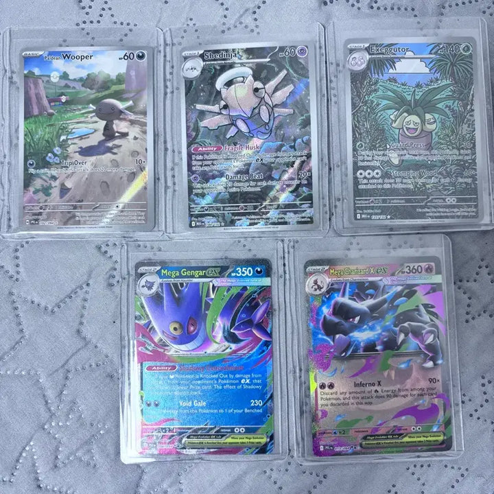 [BUNJANG] Pokemon Cards North American Edition - Mega Charizard X RR, Mega Gengar RR, Ninetales AR, and others - Bundle Set / 포켓몬카드 북미판 메가리자몽x rr, 메가팬텀 rr 외 ar