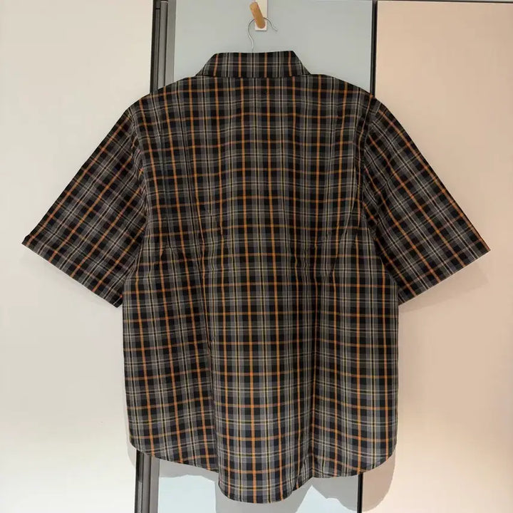 [BUNJANG] Safarispot Pocket Check Half Shirt Brown / 사파리스팟 포켓 체크 하프 셔츠 브라운