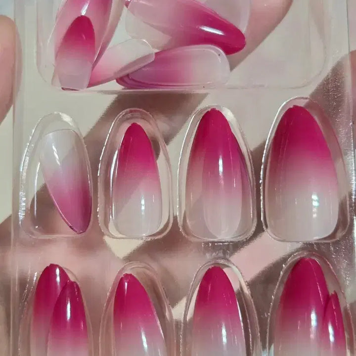 [BUNJANG] Pink Nail Tips Set (24 pcs) / 새상품 핑크 네일팁 24개 알리 타오바오 테무