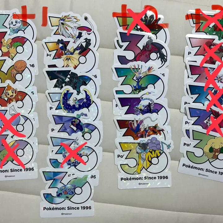 [BUNJANG] Pokemon 30th Anniversary Stickers / 포켓몬 30주년 스티커 양도 및 교환