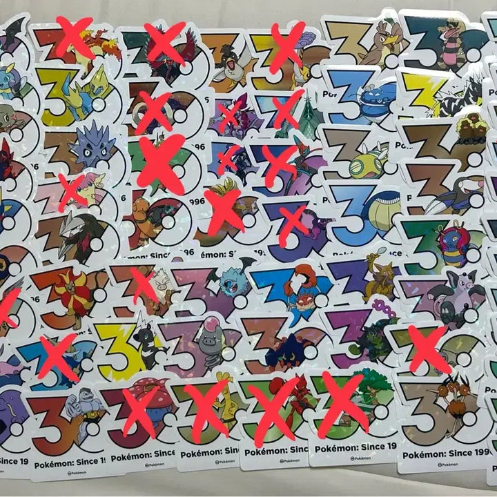 [BUNJANG] Pokemon 30th Anniversary Stickers / 포켓몬 30주년 스티커 양도 및 교환