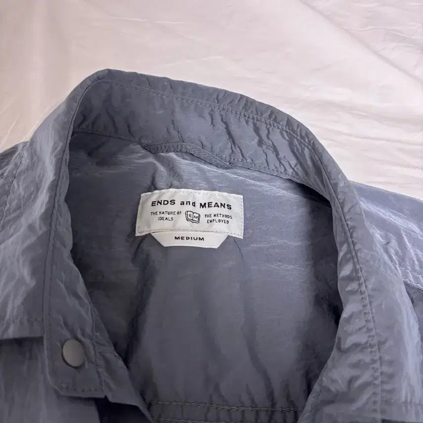 [BUNJANG] Ends and Means 25AW Light Shirts Jacket Ash Blue / 엔즈앤드민즈 25AW [M] Light Shirts Jacket