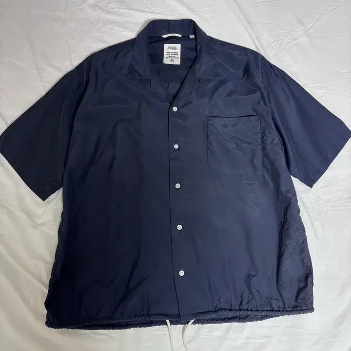 [BUNJANG] nanamica 25SS Open Collar Shirt Navy / 나나미카 25SS 오픈카라 셔츠 [M] 네이비