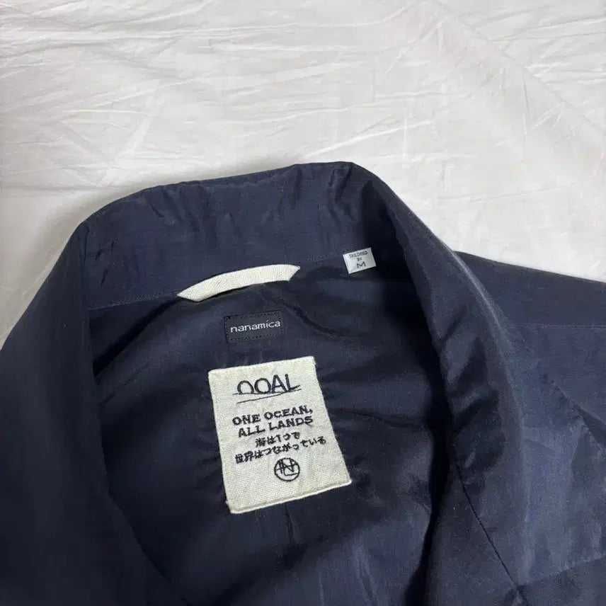 [BUNJANG] nanamica 25SS Open Collar Shirt Navy / 나나미카 25SS 오픈카라 셔츠 [M] 네이비