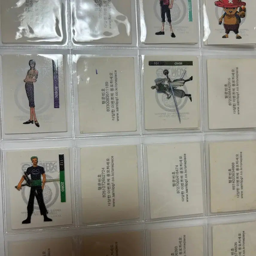 [BUNJANG] One Piece Shani Ttibu Seal Stickers / 원피스 샤니 띠부씰 스티커 판매합니다