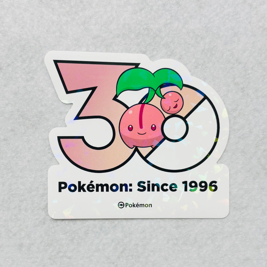 [BUNJANG] Pokemon 30th Anniversary Logo Sticker (Cherubi) / 포켓몬스터 30주년 로고 스티커 (체리버)