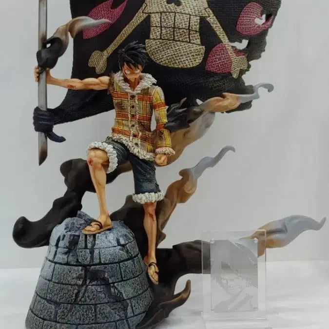 [BUNJANG] Naga Studio One Piece Drum Kingdom Flag Luffy Resin Statue (Limited Edition) / 원피스 레진 개봉양품 naga 깃발 루피 드럼왕국 명장면 팝니다