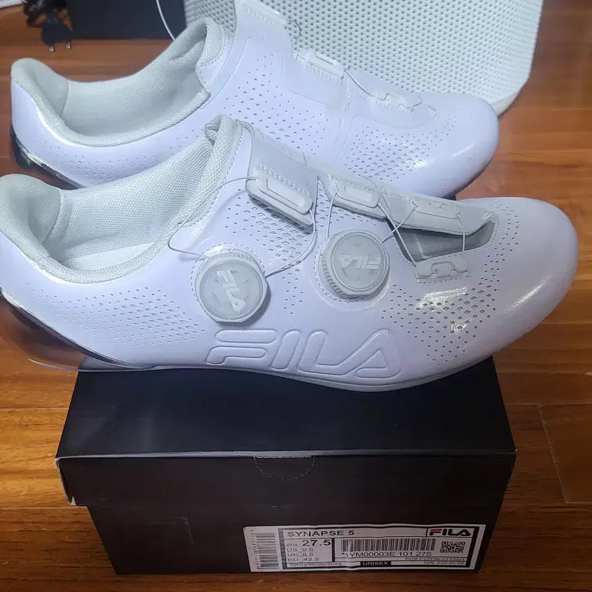 [BUNJANG] FILA Synapse 5 Road Bike Flat Pedal Shoes 275mm / FILA 시냅스5 로드자전거 평페달 슈즈 275mm