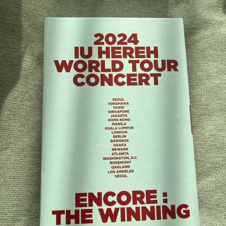 [BUNJANG] IU 2024 HEREH World Tour DVD (Healling Concert / The Winning Concert) / 아이유 2024 HEREH 월드투어 DVD(헐콘/더위닝콘)