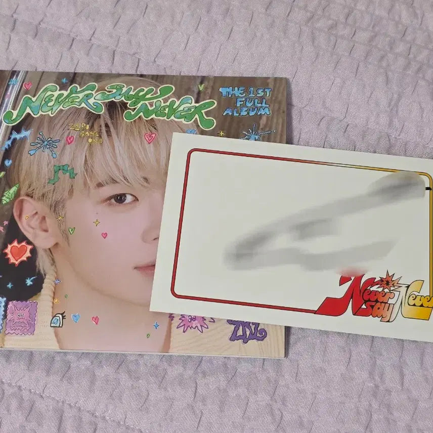 [BUNJANG] ZEROBASEONE USA Album Digipack Signed Postcard (Taerae) / 제로베이스원 미국앨범 디지팩 싸인 엽서