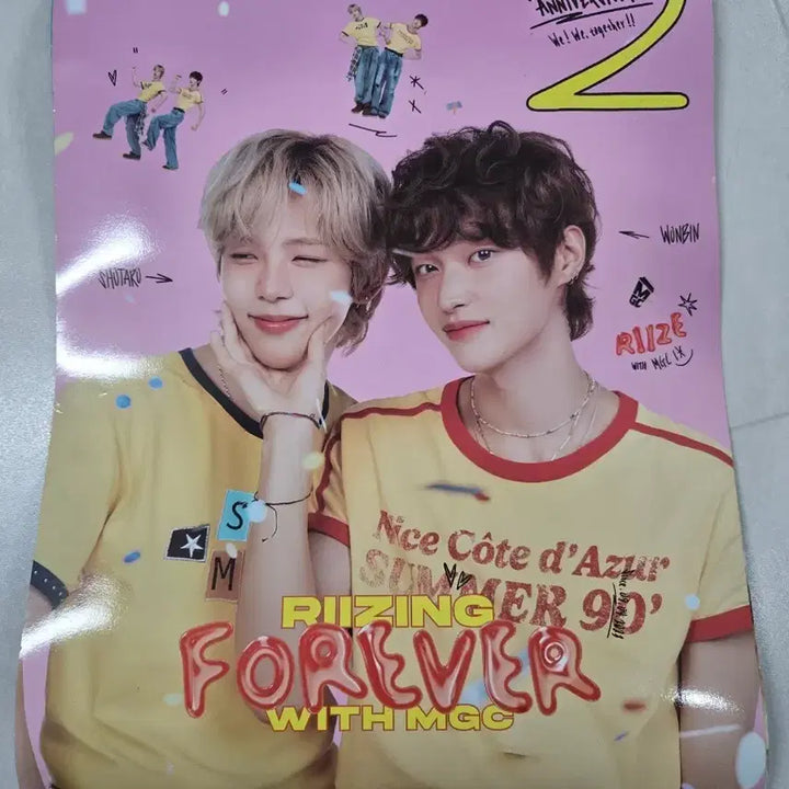 [BUNJANG] RIIZE Shotaro &amp; Wonbin 2nd Anniversary Poster / 라이즈 쇼타로 원빈 포스터