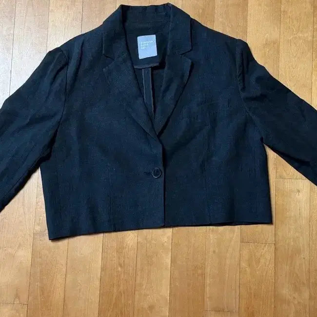 [BUNJANG] 8seconds Navy Cropped Summer Jacket / 에잇세컨즈 여름 네이비크롭 자켓
