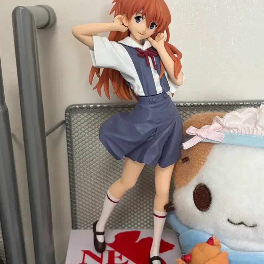 [BUNJANG] Evangelion Asuka School Uniform B Prize Figure / 에반게리온 아스카 교복 피규어 b상