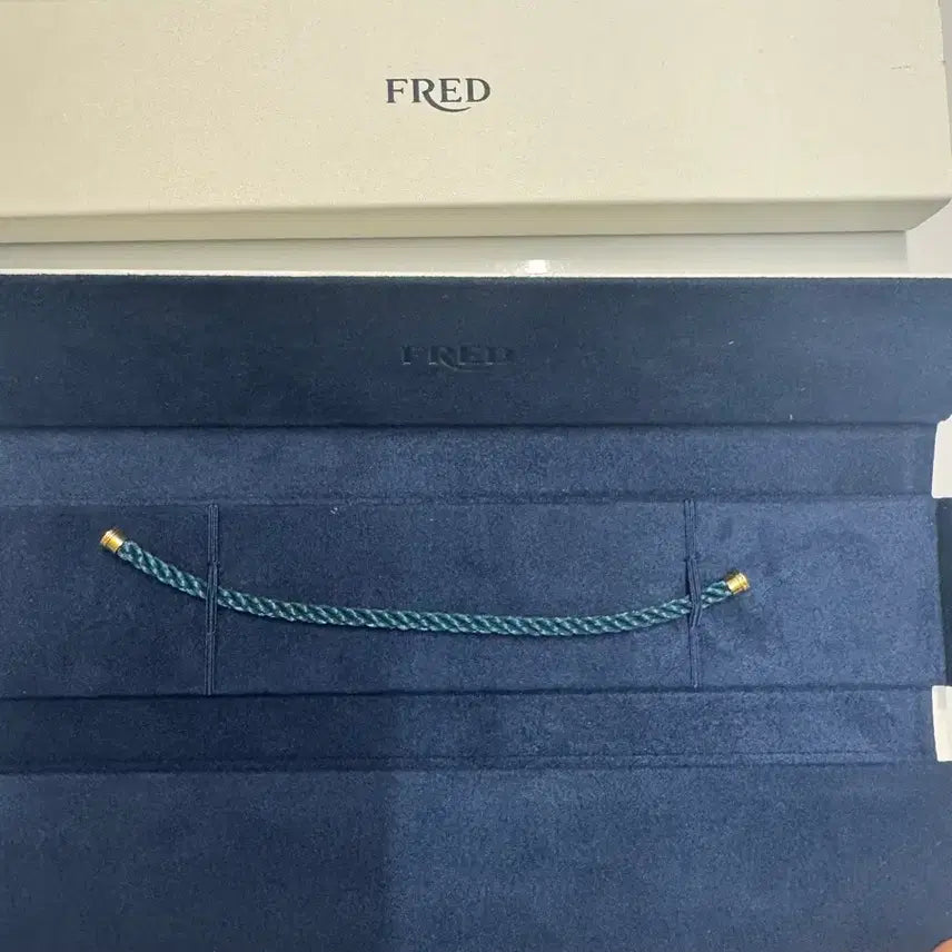 [BUNJANG] Fred Force 10 Bracelet Blue Cable Large Size 17 / 프레드 포스텐 팔찌 블루 케이블 라지 17호