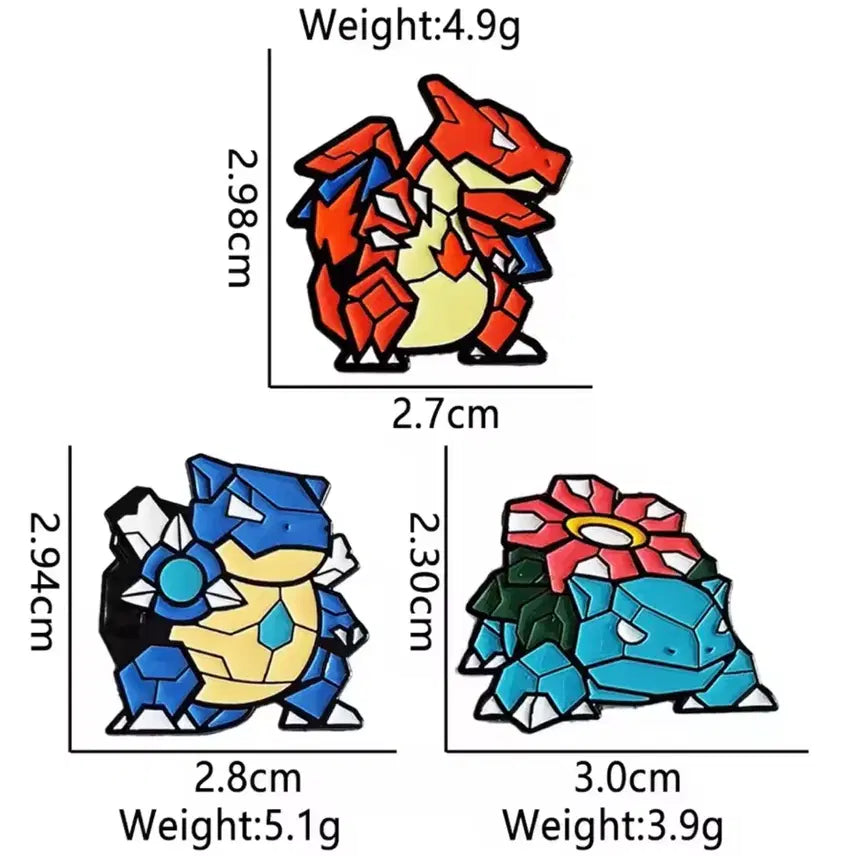 [BUNJANG] Pokemon Brooch Set (Best Condition) / 포켓몬스터 브로치 세트 (상태 최상)