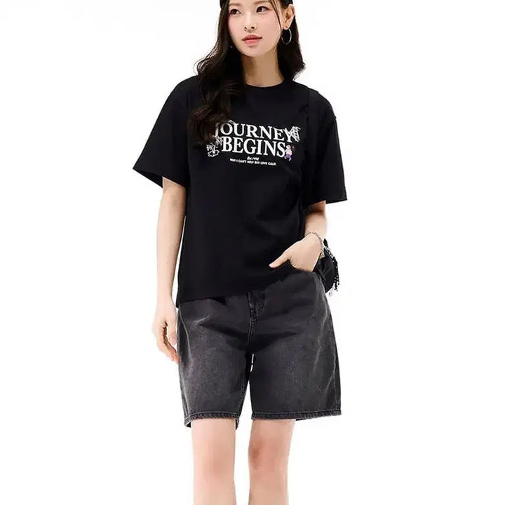 [BUNJANG] Chasecult Printing Short Sleeve T-Shirt / 체이스컬트 프린팅 반팔 티셔츠