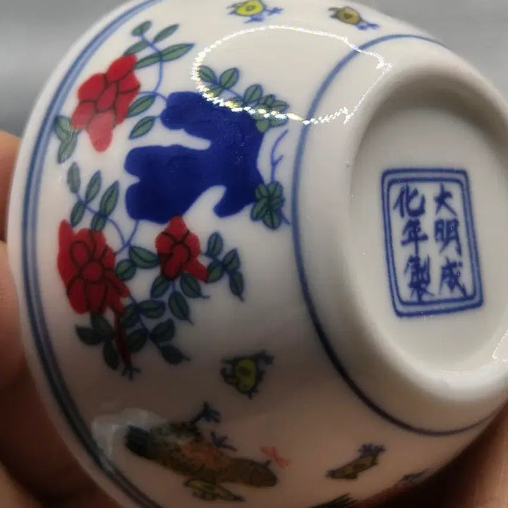 [BUNJANG] Ming Dynasty Chenghua Period Chicken Cup (40ml) / 명나라 성화시대의 닭고기 컵( 지공베이)(40ml)